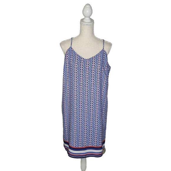 Skies Are Blue‎ Multicolored Slip Dress Size Large - Picture 1 of 13